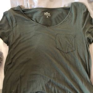 Green flowy t-shirt from Hollister